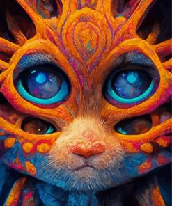 Double Eyed Cat Diamond Painting