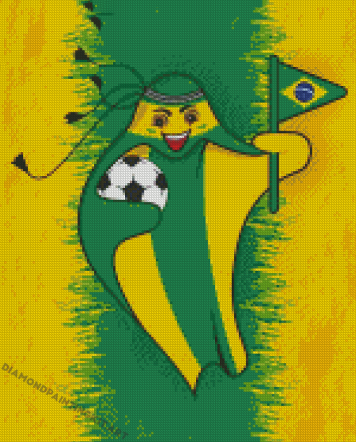 Fifa Mascot Brazil Diamond Painting