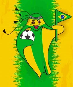 Fifa Mascot Brazil Diamond Painting