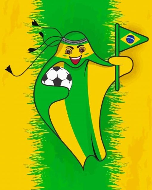 Fifa Mascot Brazil Diamond Painting