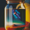 Glass Galaxy Jar Diamond Painting