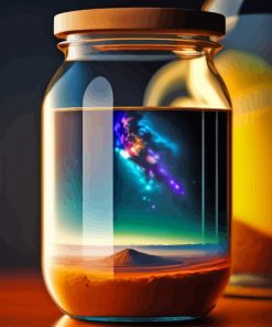 Glass Galaxy Jar Diamond Painting