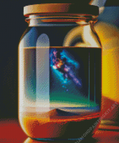 Glass Galaxy Jar Diamond Painting