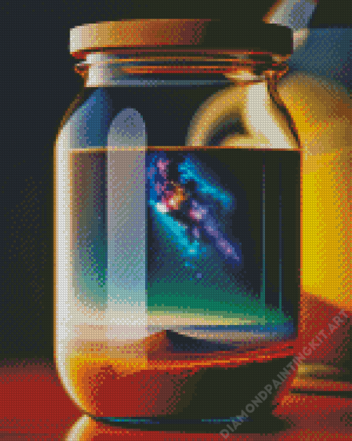 Glass Galaxy Jar Diamond Painting