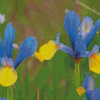 Bloom Blue Irises Diamond Painting