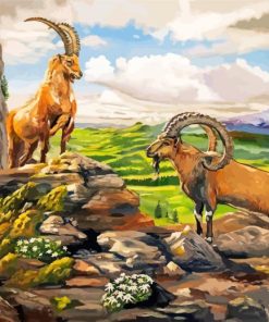 Ibex Animals Art Diamond Painting