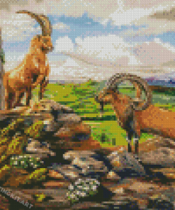 Ibex Animals Art Diamond Painting