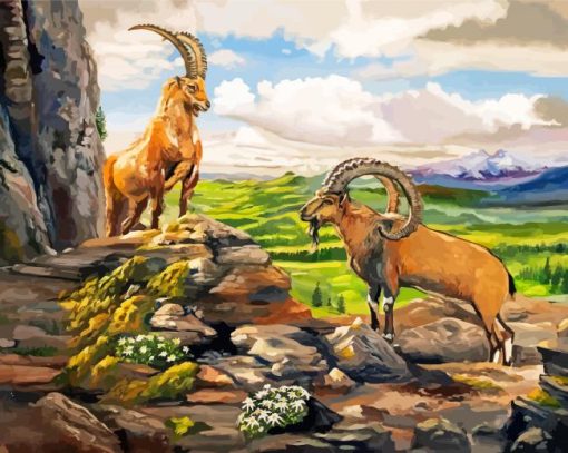 Ibex Animals Art Diamond Painting