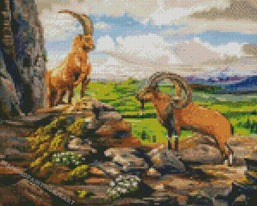 Ibex Animals Art Diamond Painting