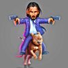 John Wick Dog Diamond Painting