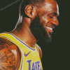 Lebron James Lakers Diamond Painting