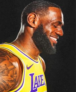 Lebron James Lakers Diamond Painting