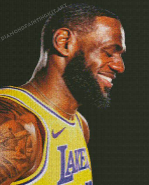 Lebron James Lakers Diamond Painting