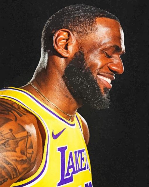 Lebron James Lakers Diamond Painting