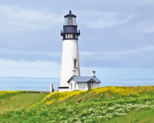 Lighthouse Yaquina Head Diamond Painting