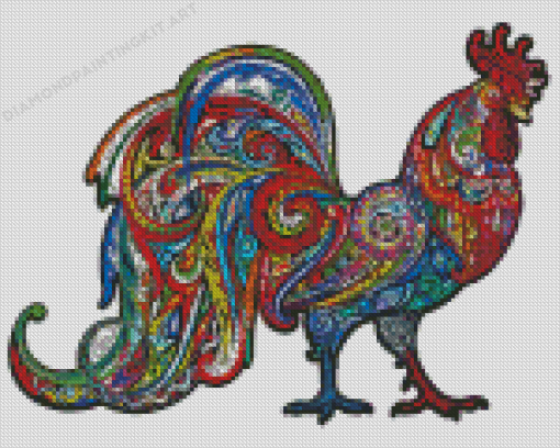 Mandala Chicken Diamond Painting