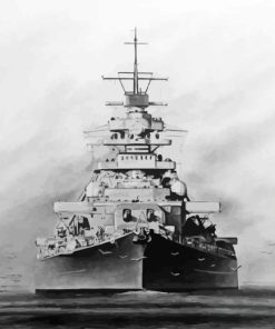 Military German Battleship Diamond Painting