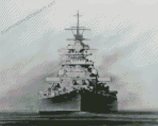 Military German Battleship Diamond Painting