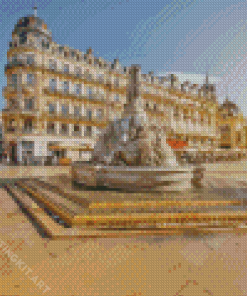 Fountain Of The Three Graces Diamond Painting