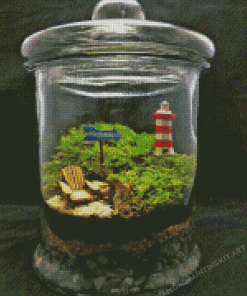 Plant In Jar Diamond Painting