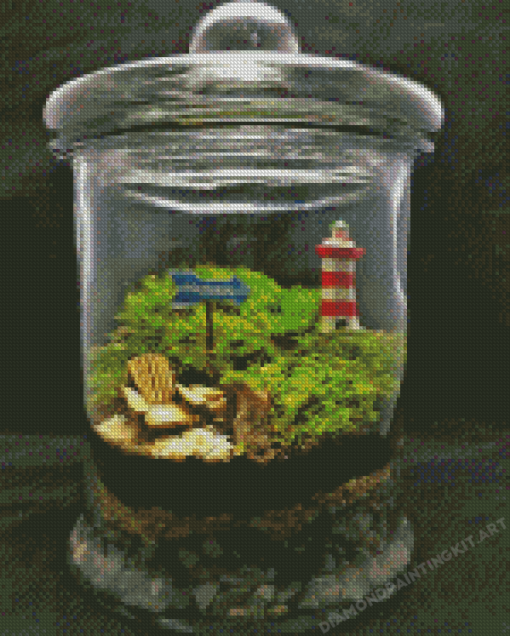 Plant In Jar Diamond Painting