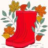 Red Gumboots Diamond Painting