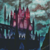 Scarry Black Castle Diamond Painting