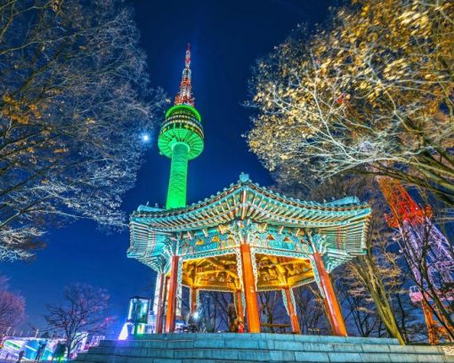 Seoul Tower Diamond Painting