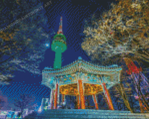 Seoul Tower Diamond Painting