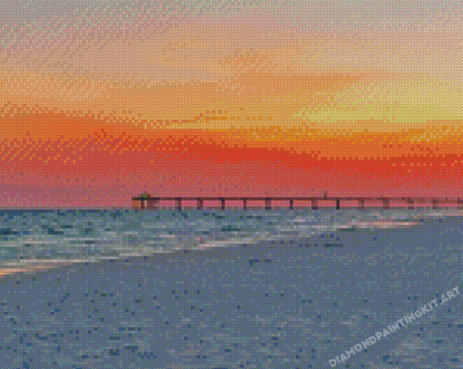 Sunset Walton Beach Diamond Painting