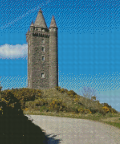 Tall Scrabo Tower In Irland Diamond Painting