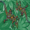 Abstract Lizards Diamond Painting