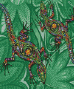 Abstract Lizards Diamond Painting