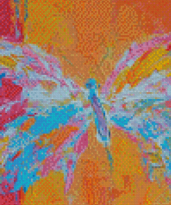 Abstract Whimsical Butterfly Diamond Painting