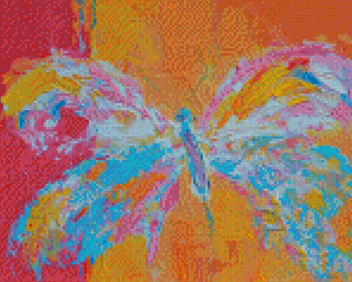 Abstract Whimsical Butterfly Diamond Painting