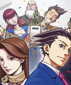 Ace Attorney Anime Diamond Painting