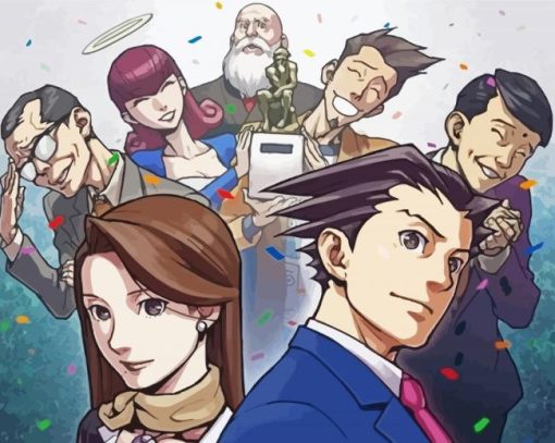 Ace Attorney Anime Diamond Painting