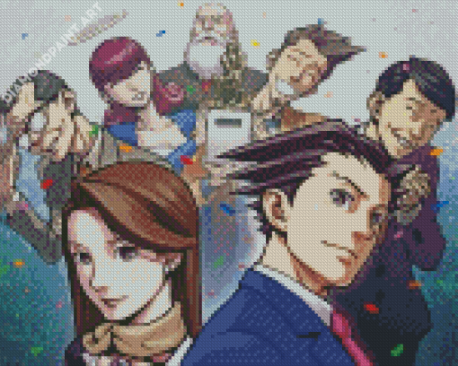 Ace Attorney Anime Diamond Painting