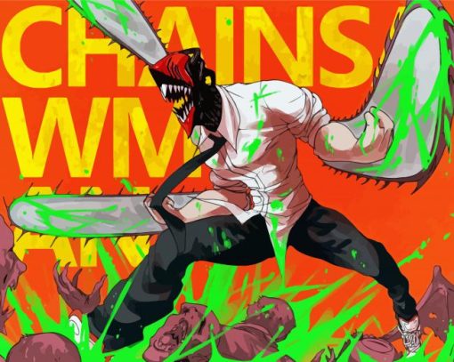 Aesthetic Chainsaw Man Diamond Painting