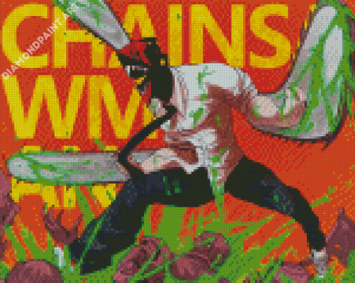 Aesthetic Chainsaw Man Diamond Painting