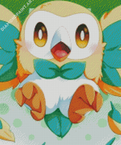 Aesthetic Rowlet Diamond Painting