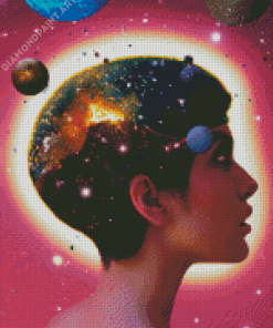 Aesthetic Space Head Diamond Painting