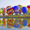 Air Balloon Fiesta Reflection Diamond Painting