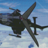 Airwolf Helicopter Diamond Painting