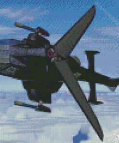 Airwolf Helicopter Diamond Painting