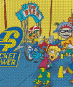 Animation Rocket Power Diamond Painting