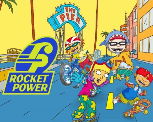 Animation Rocket Power Diamond Painting