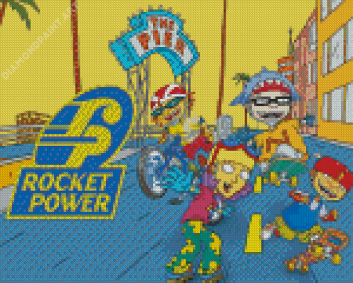 Animation Rocket Power Diamond Painting