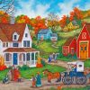 Autumn Family Farm Diamond Painting