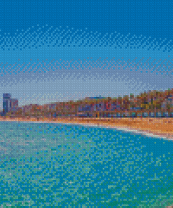 Barcelona Beach Spain Diamond Painting